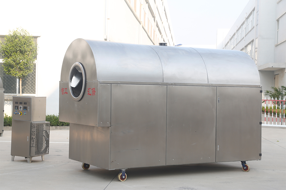 許昌智工大型炒花生果機(jī)實拍